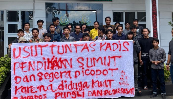 PERMA Labusel Gelar Aksi, Desak Kejatisu Periksa Dinas Pendidikan Sumut dan Copot Sekretaris Disdik Sumut