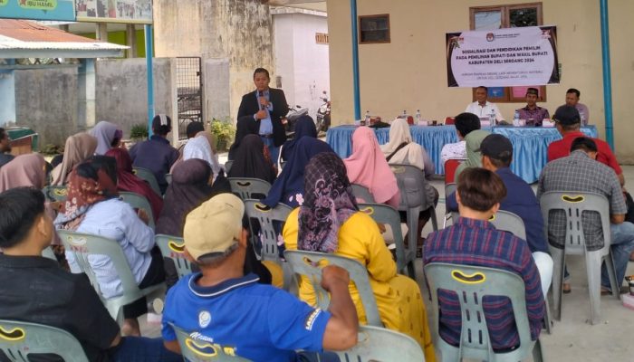 KPU Deli Serdang dan Media Tribun Sumut Gelar Sosialisasi Pemilih