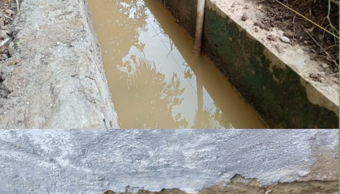 Proyek P3A Di Gampong Rayeuk Kuta Tanah Luas Diduga Cuma Rehab Saluran Lama, APH Diminta Turun Tangan