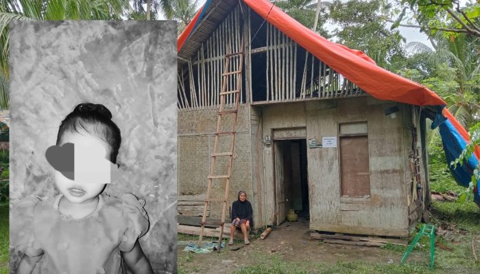 Diduga Tidak Mampu Beli Rumah Bantuan Si Kecil Harus Kehilangan Nyawa Di Tanah Luas Aceh Utara