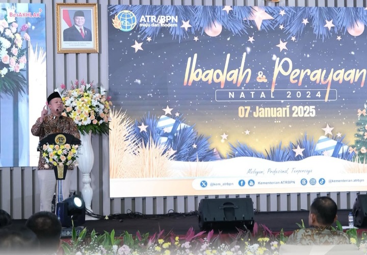 Perayaan Natal di Kementerian ATR/BPN