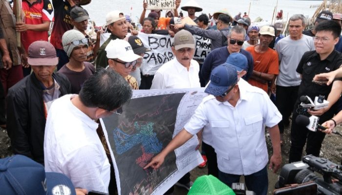 Tinjau Lokasi Terindikasi Manipulasi Data di Kawasan Pagar Laut Bekasi, Menteri Nusron Akan Tindak Tegas Pelaku