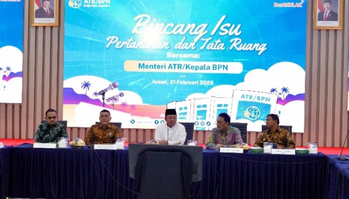 Bincang Isu Pertanahan dan Tata Ruang, Menteri Nusron Sampaikan Perkembangan Penyelesaian Pagar Laut