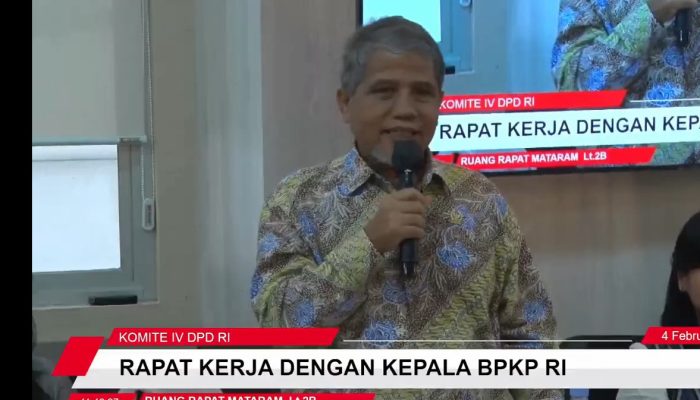 Komite IV DPD RI Raker Dengan BPKP RI Bahas Capaian Kinerja Dan Program Kerja 2025