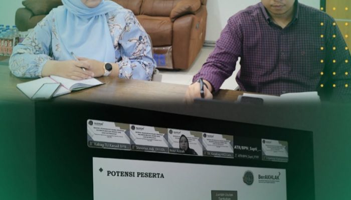 BPN Sumut Ikuti Briefing Seleksi Pengisian KRS Jabatan Pengawas Secara Daring