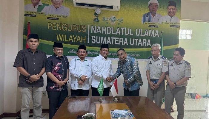 KEPALA KANWIL BPN SUMUT BERTEMU KETUA PWNU SUMUT  PWNU Sumatera Utara
