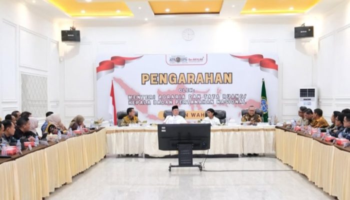 Menteri Nusron Minta Jajaran Kanwil BPN Sulawesi Tenggara Percepat Validasi Data Pertanahan dan Tingkatkan Kualitas Layanan