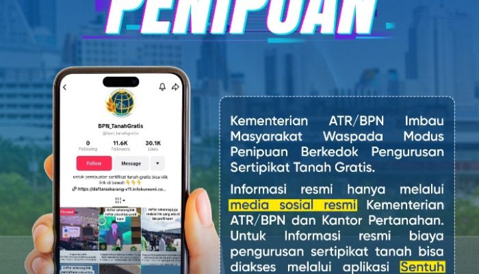 Waspadai Akun Palsu! Kementerian ATR/BPN Imbau Masyarakat Cermat Pilah Informasi di Media Sosial