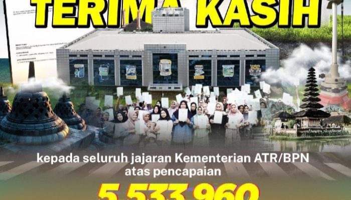 Kementerian ATR/BPN Catat Penerbitan 5,5 Juta Sertipikat Elektronik, Wujudkan Cita-Cita Kemerdekaan di Bidang Pertanahan