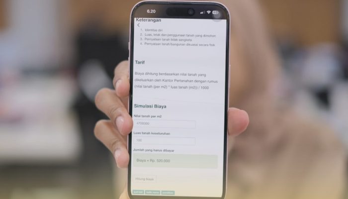 Cek Biaya Balik Nama, Pemilik Tanah Bisa Simulasi Lewat Aplikasi Sentuh Tanahku