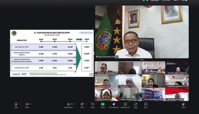 Sekjen Kementerian ATR/BPN Ingatkan Jajaran untuk Jalankan SPIP secara Kolaboratif