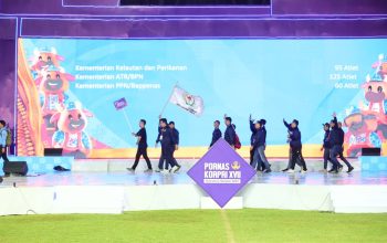 PORNAS XVII KORPRI Resmi Dibuka, Kementerian ATR/BPN Siap Perebutkan Juara di 7 Cabang Olahraga