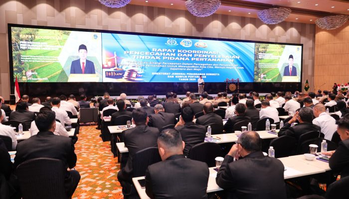 Buka Rakor Pencegahan dan Penyelesaian Tindak Pidana Pertanahan, Menteri Nusron Ajak APH Pererat Kolaborasi Berantas Mafia Tanah