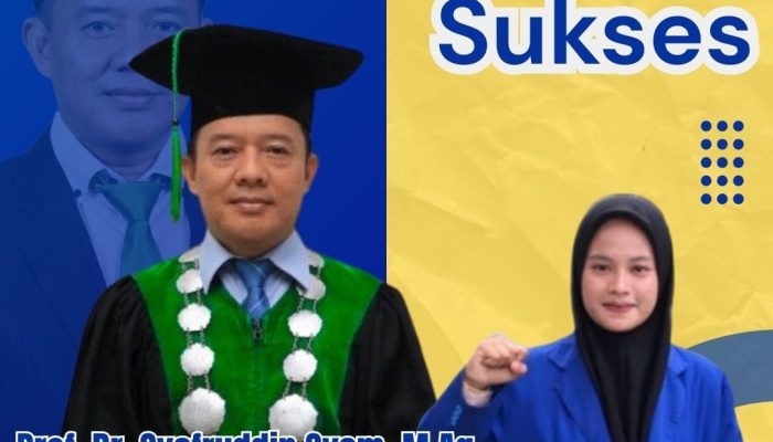 KOPRI PMII FSH UIN Sumut Ucapkan Selamat kepada Prof. Syafrudin Syam, M.Ag atas Penetapannya sebagai Guru Besar