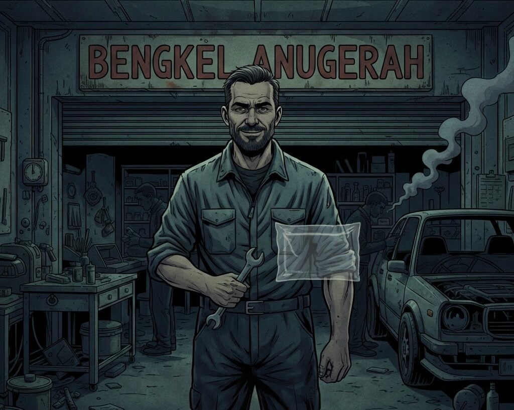 Dugaan Peredaran Narkoba di Desa Tanjung Mulia: Pria Berinisial A Manfaatkan Bengkel Sebagai Tameng