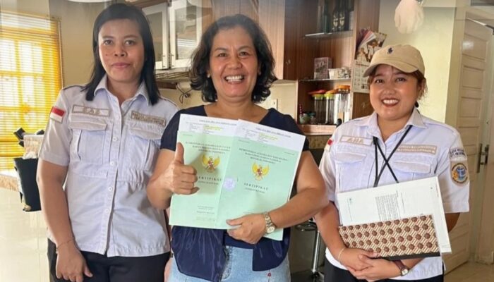 Penyerahan Sertipikat Residu PTSL di Pematangsiantar, Warga Dapat Kepastian Hukum atas Tanah