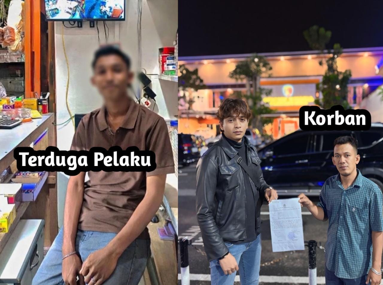 Foto: Terduga Pelaku dan Korban