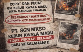 Sebut Manajemen PT SGN Tebar Kebohongan, KMMB-SU: Itu Alasan Cuci Tangan!
