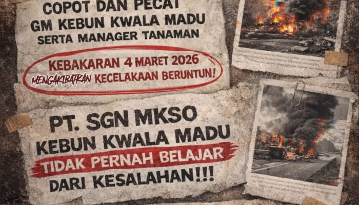 Sebut Manajemen PT SGN Tebar Kebohongan, KMMB-SU: Itu Alasan Cuci Tangan!