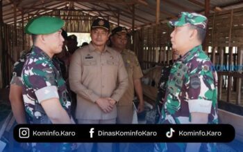 Pererat Sinergitas, Pemkab Karo Sambut Kunjungan Pangdam I/BB di Markas Brigif TP 37/HS