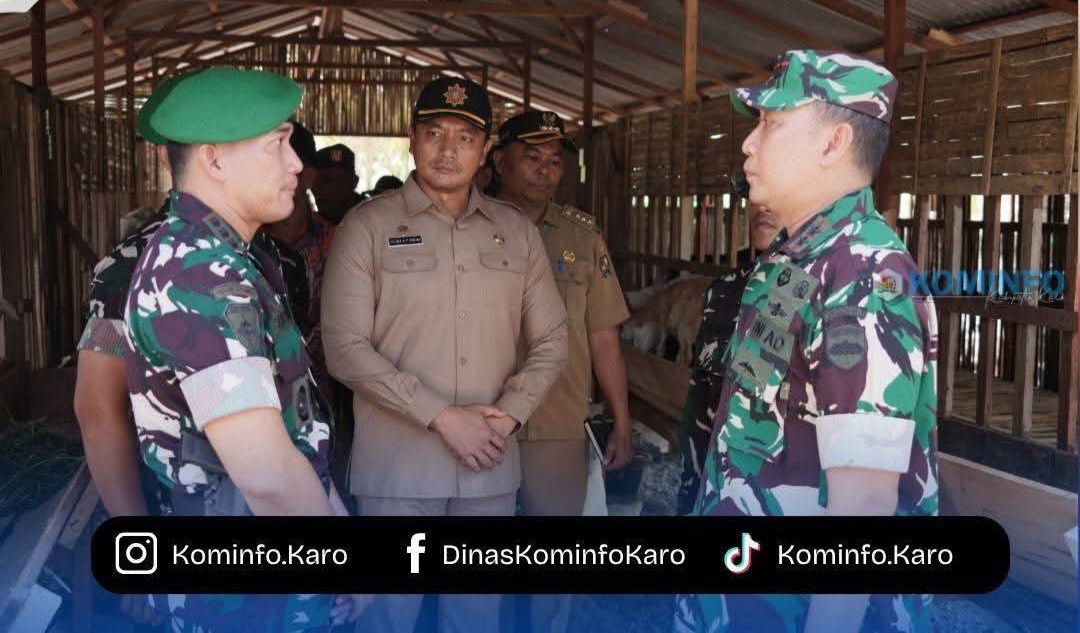 Pererat Sinergitas, Pemkab Karo Sambut Kunjungan Pangdam I/BB di Markas Brigif TP 37/HS