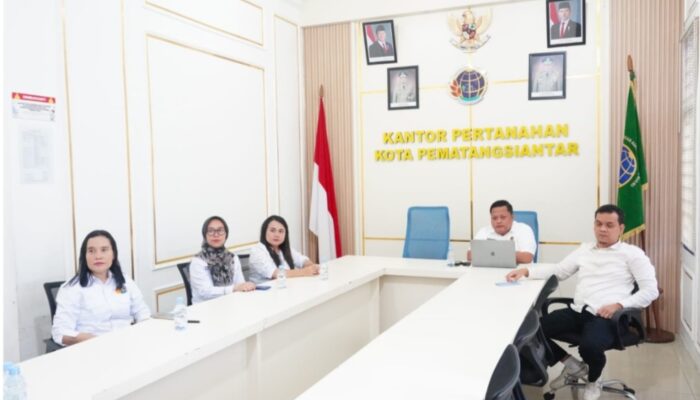 Kantah Pematangsiantar Ikuti Rapat Penyamaan Persepsi Penanganan Pegawai Tersangkut Masalah Hukum