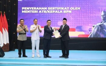 Serahkan Sertipikat Hak Pakai untuk Lemhannas RI, Menteri Nusron: Perkuat Kepastian Hukum Aset Negara