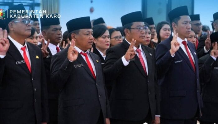 Bupati Karo Resmi Lantik 73 Pejabat Administrator, Pengawas, dan Kepala UPTD Puskesmas