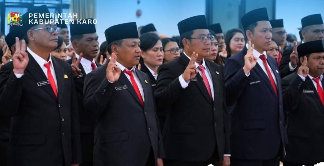 Bupati Karo Resmi Lantik 73 Pejabat Administrator, Pengawas, dan Kepala UPTD Puskesmas