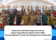 Bupati Karo Buka Rakor GTRA 2026, Dorong Percepatan Reforma Agraria yang Berkeadilan