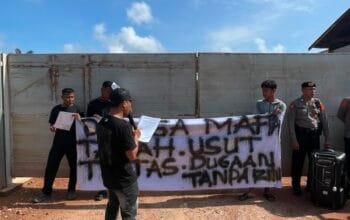 Diduga Tak Kantongi HGU atas Lahan 300 Hektar, Aksi Damai Pemuda Tanjung Mulia Hasilkan 4 Poin Kesepakatan Bersama
