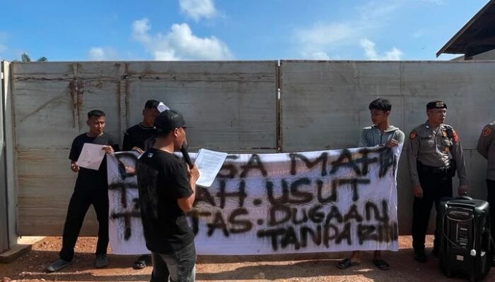 Diduga Tak Kantongi HGU atas Lahan 300 Hektar, Aksi Damai Pemuda Tanjung Mulia Hasilkan 4 Poin Kesepakatan Bersama
