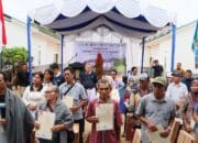 Kantor Pertanahan Sibolga Serahkan Sertipikat Huntap, Wujud Kepastian Hukum bagi Korban Bencana