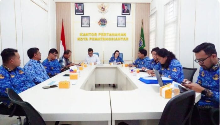 Kantah Pematangsiantar Ikuti Rapat Klarifikasi Inventarisasi Tanah Terindikasi Terlantar Bersama PT Tozai