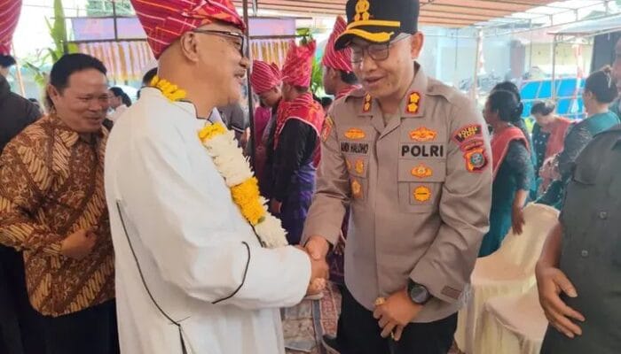 Kapolres Karo Hadiri Pemberkatan dan Peresmian Gereja Katolik Stasi St. Antonius Padua Gurukinayan