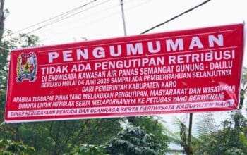 Redam Kisruh Pungli, Pemkab Karo Hentikan Sementara Retribusi Ekowisata Di Semangat Gunung
