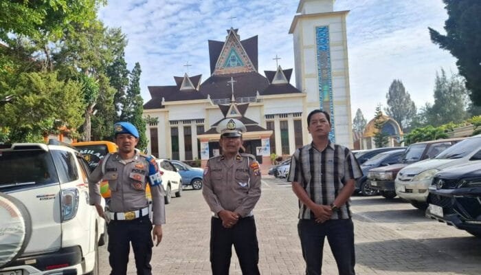 Jaga Kondusivitas Wilayah, Polres Karo Kawal Ketat Pelaksanaan Ibadah Minggu di Kabanjahe
