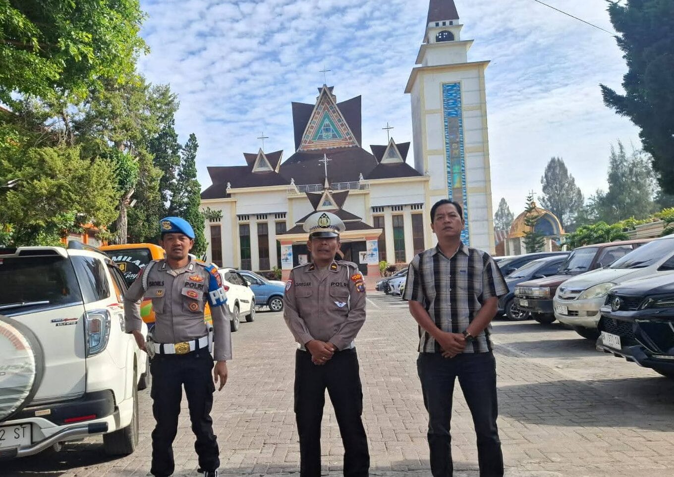 Jaga Kondusivitas Wilayah, Polres Karo Kawal Ketat Pelaksanaan Ibadah Minggu di Kabanjahe