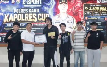 Juarai Kapolres Cup 2026, Tim SUPER NINE Pegang Tiket Wakili Karo ke Level Polda Sumut
