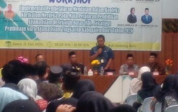 Workshop Implementasi Pembelajaran Mendalam bagi Guru Pai se Kabupaten Dairi.