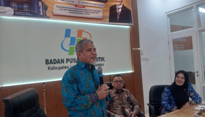 Anggota DPD RI, KH. Muhammad Nuh Laksanakan Kunker Ke BPS Labusel, Dukung Pembangunan DTSEN