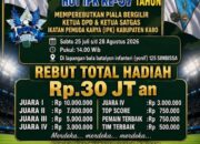 Sambut HUT RI dan IPK, DPD IPK Karo Gelar Turnamen Sepak Bola Gebyar Kemerdekaan Perebutkan Hadiah Rp 30 Juta