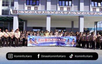 Bupati Karo Lepas 65 Anggota Kontingen Pramuka Menuju  Jambore Daerah  Sumatra Utara XI Tahun  2026