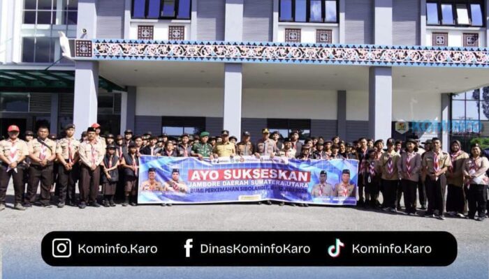 Bupati Karo Lepas 65 Anggota Kontingen Pramuka Menuju  Jambore Daerah  Sumatra Utara XI Tahun  2026