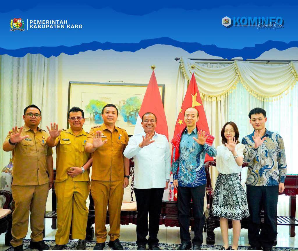 Bupati Karo Audensi Dengan Wakil Konsulat Jendral Republik Rakyat Tiongkok di Medan