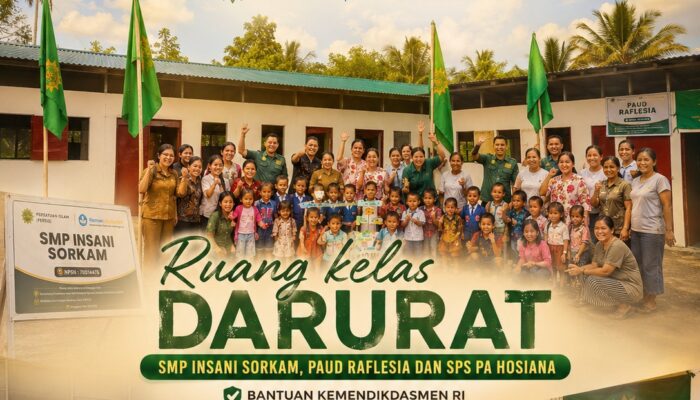 Ruang Kelas Darurat Bantuan Kemendikdasmen RI dan PERSIS di Tapteng Digunakan Sambut Tahun Ajaran Baru dan MPLS