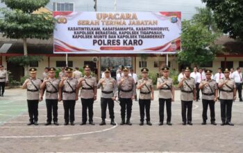 Rotasi Strategis di Polres Karo, Kapolres : Jabatan Adalah Amanah dan Pengabdian
