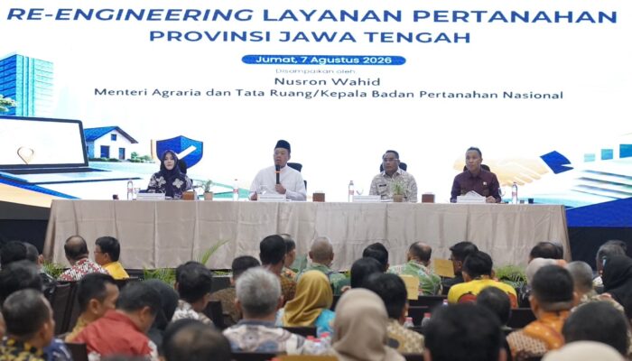 Menteri Nusron Ajak BPKAD dan IPPAT Se-Jateng Perkuat Sinergi Wujudkan Transformasi Layanan Pertanahan