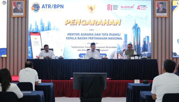 Sebarkan Semangat Transformasi Layanan Pertanahan, Menteri Nusron: Untuk Memberikan Kepastian kepada Masyarakat