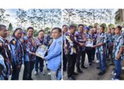 Ketua DPD IPK Karo Maha Sendi S Milala Serahkan Mandat LBH dan Ransus Juhar di Puncak HUT ke-57 IPK